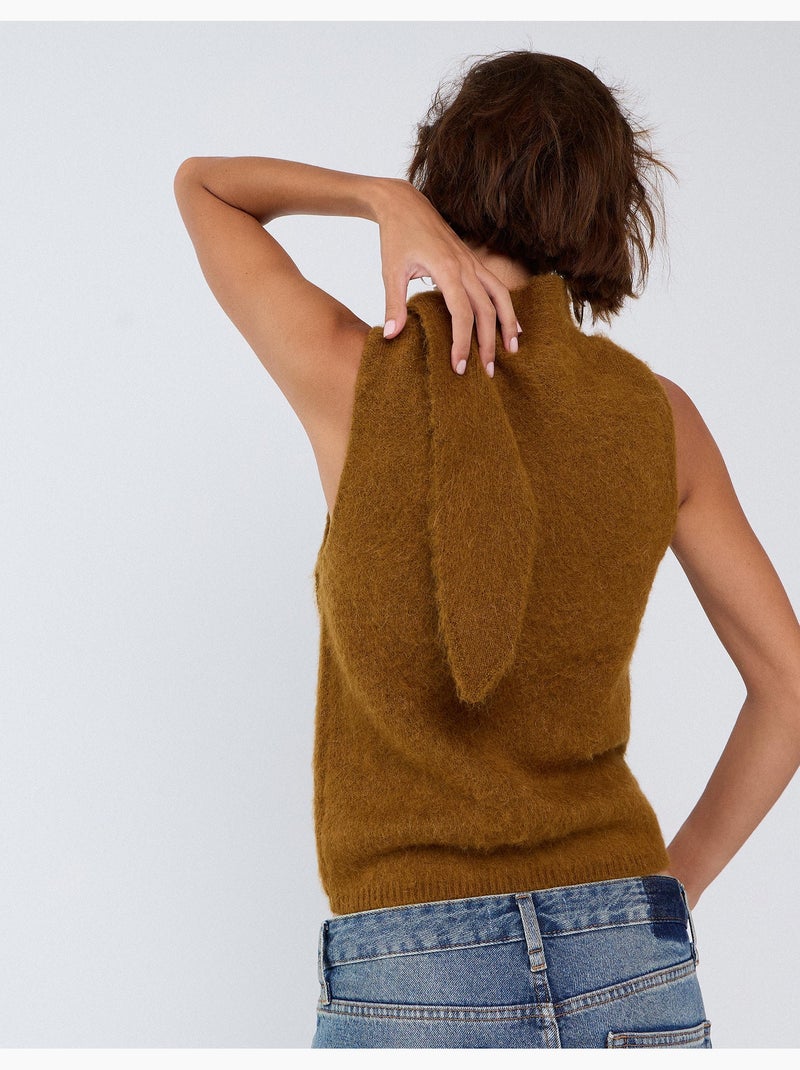 Gilet con collare, mo fashion Beige - Kiabi