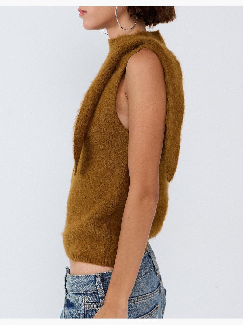 Gilet con collare, mo fashion Beige - Kiabi