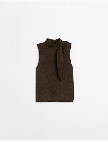 Gilet con collare, mo fashion