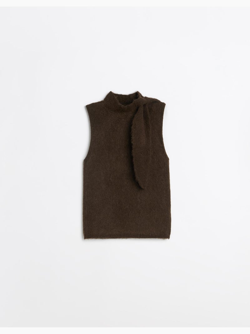 Gilet con collare, mo fashion Marrone - Kiabi