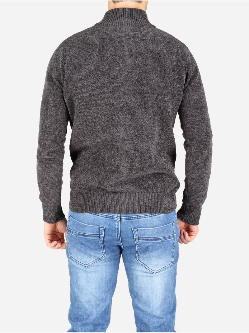 Gilet con collo alto - kenzarro Grigio scuro - Kiabi