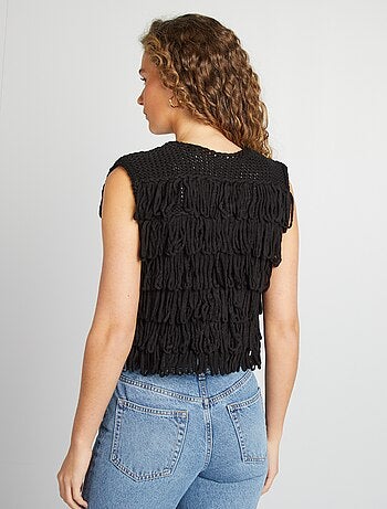 Gilet con frange