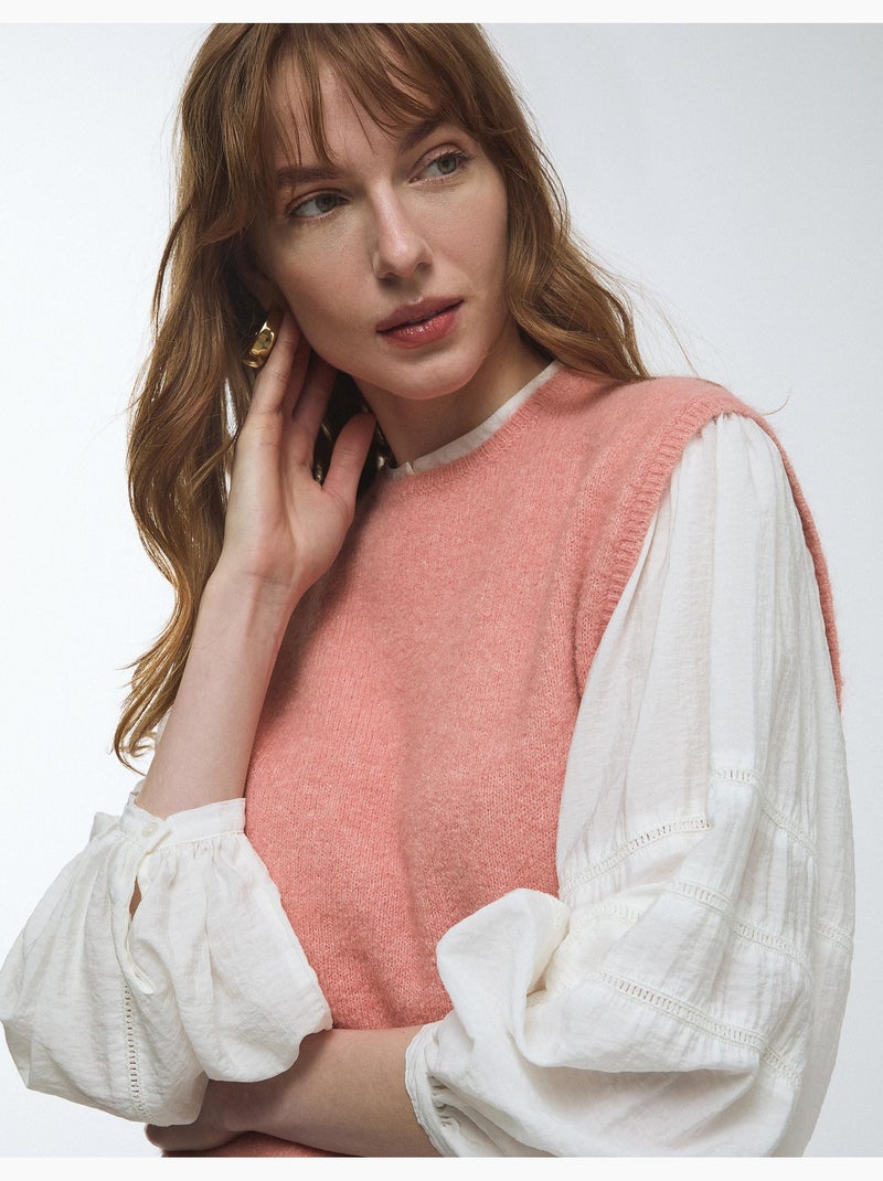Gilet con lana, MO Fashion Rosa - Kiabi
