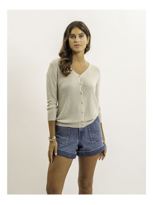 Gilet con lurex KEVEL - Kiabi