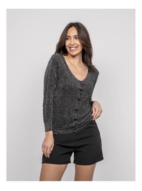 Gilet con lurex KEVEL - Kiabi