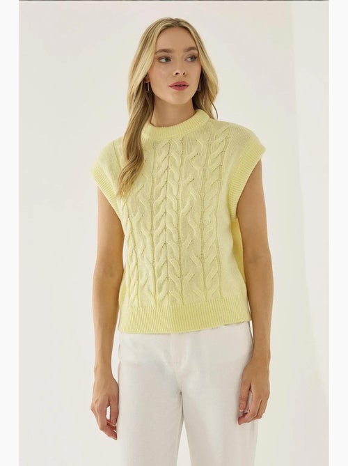 Gilet con motivo a treccia per capelli hiccup - Kiabi Gilet con motivo a treccia per capelli hiccup - Kiabi