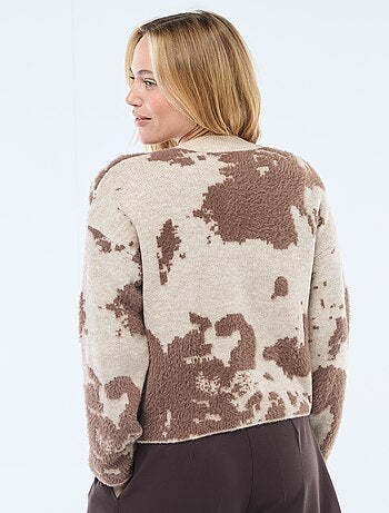 Gilet con stampa mucca