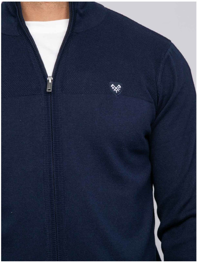 Gilet con zip AMOULIN Blu marino - Kiabi