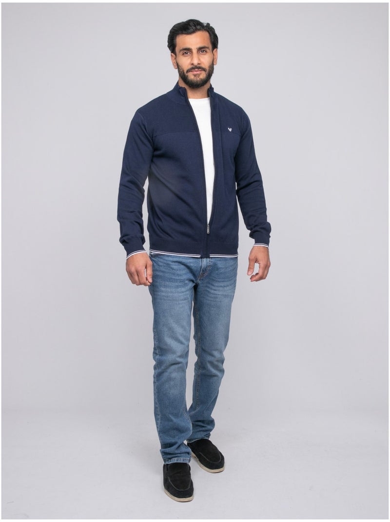 Gilet con zip AMOULIN Blu marino - Kiabi