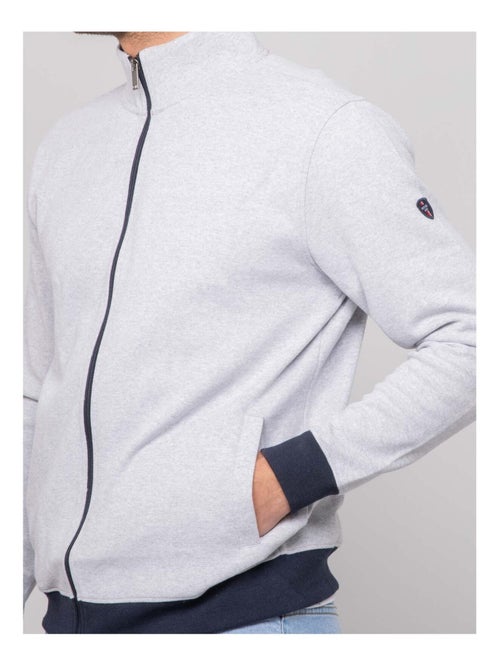Gilet con zip cotone WISLAND - Kiabi