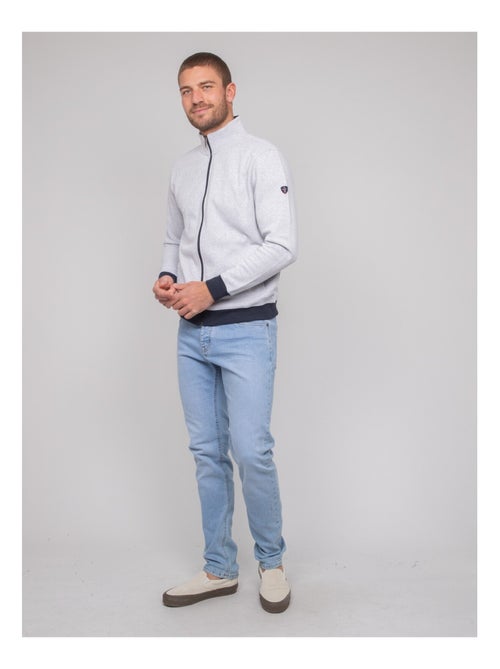 Gilet con zip cotone WISLAND - Kiabi