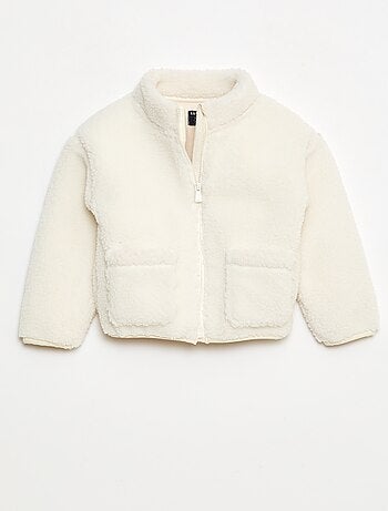 Gilet zippato effetto montone