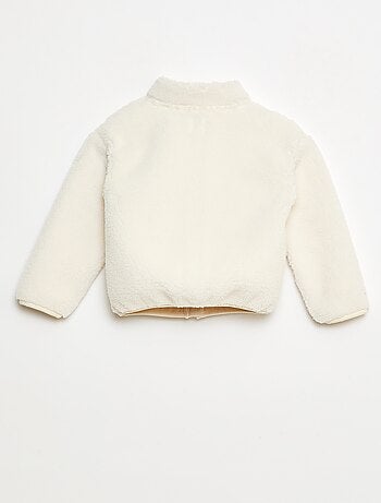 Gilet zippato effetto montone