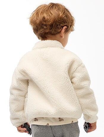 Gilet zippato effetto montone