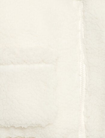 Gilet zippato effetto montone
