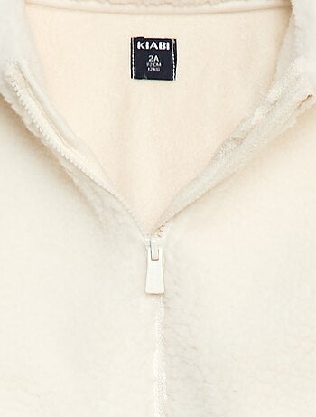 Gilet zippato effetto montone