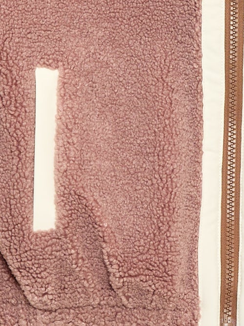 Gilet con zip effetto montone - Kiabi