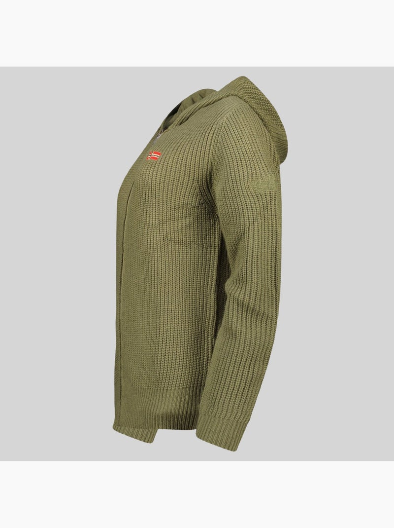 Gilet con zip flexibus – geographical norway Verde oliva - Kiabi