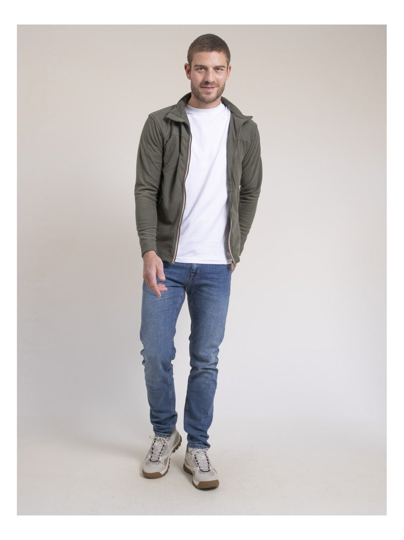 Gilet con zip in pile WECATLON Cachi - Kiabi