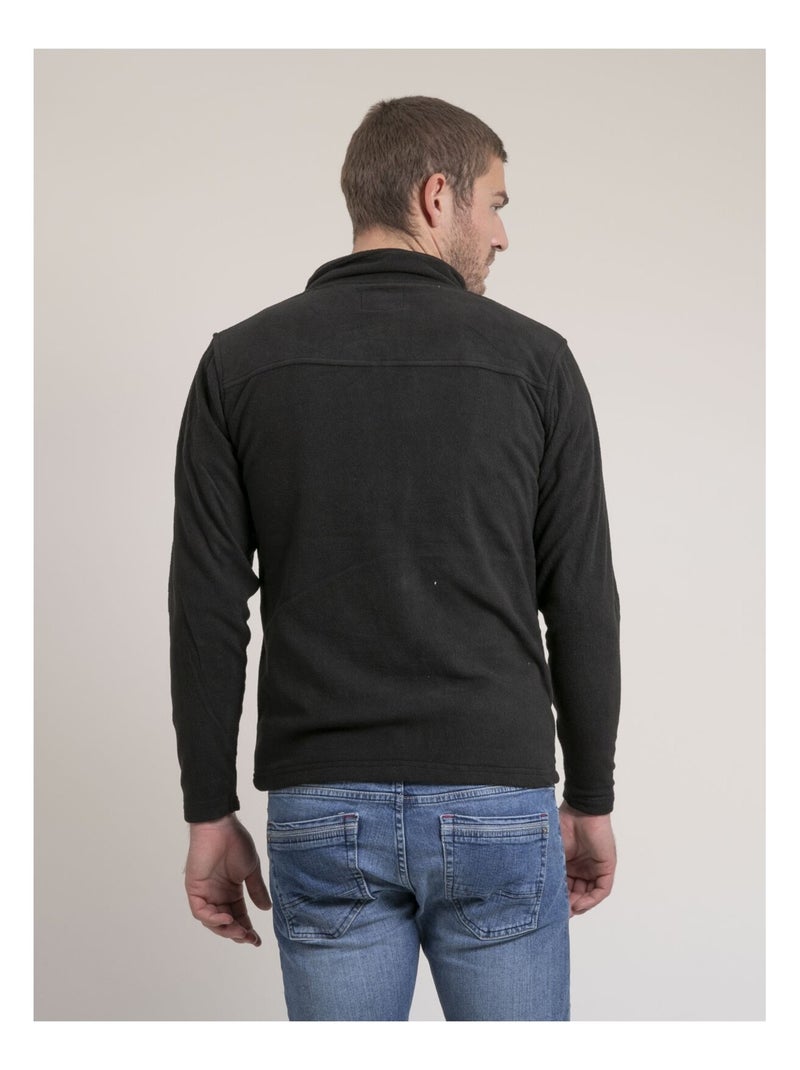 Gilet con zip in pile WECATLON Nero - Kiabi