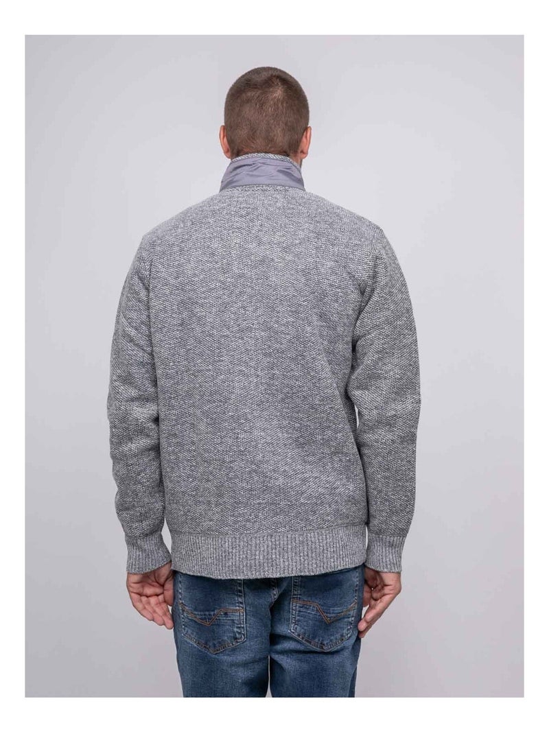 Gilet con zip LAMILLE Grigio antracite - Kiabi
