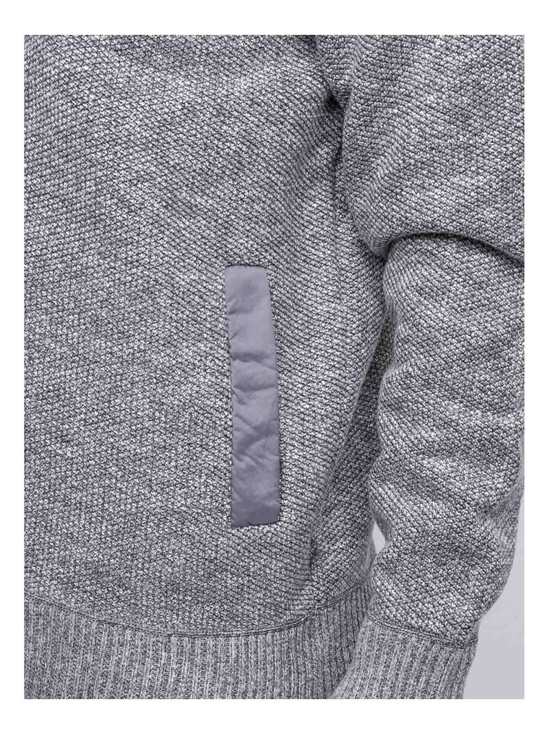 Gilet con zip LAMILLE Grigio antracite - Kiabi
