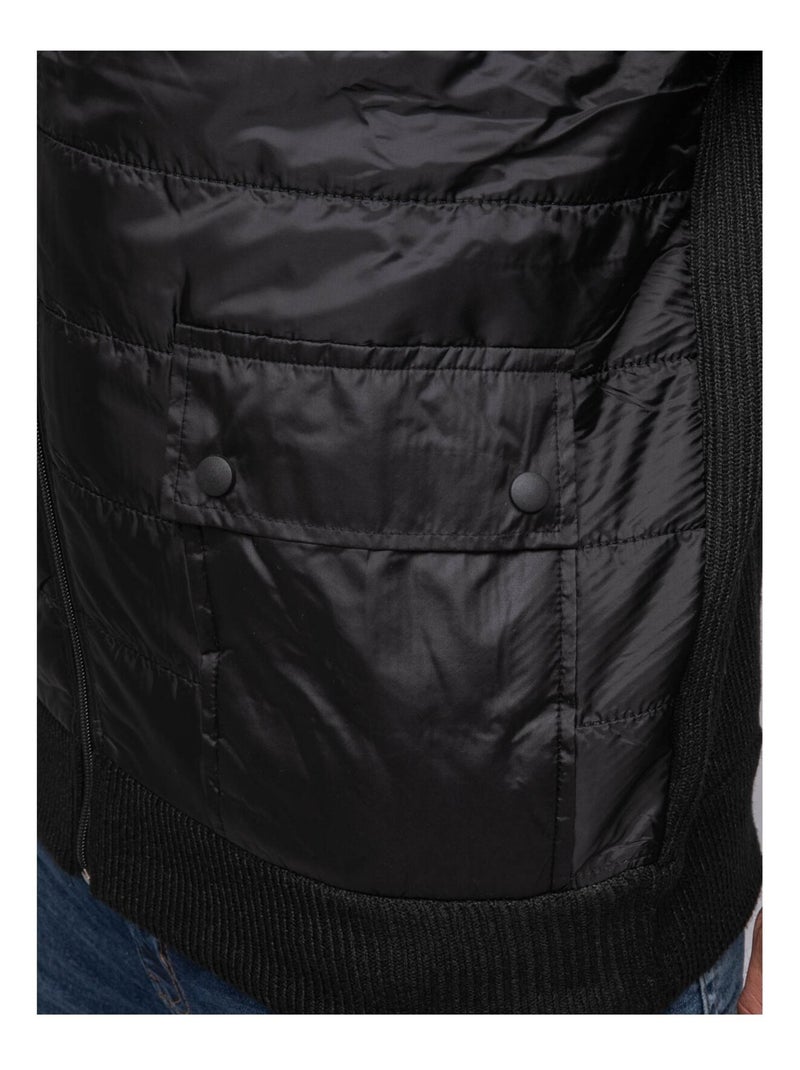 Gilet con zip LATOCOL Nero - Kiabi