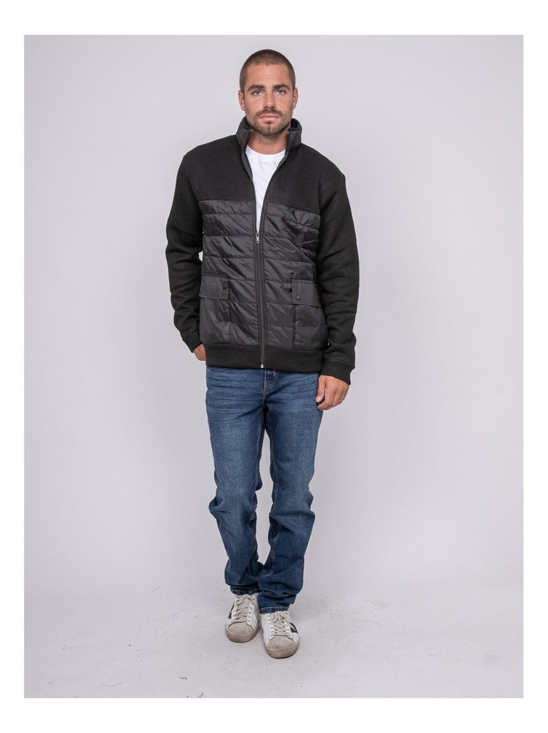 Gilet con zip LATOCOL Nero - Kiabi