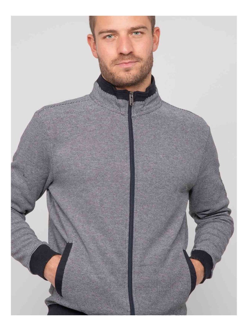 Gilet con zip WILOHAN Blu marino - Kiabi