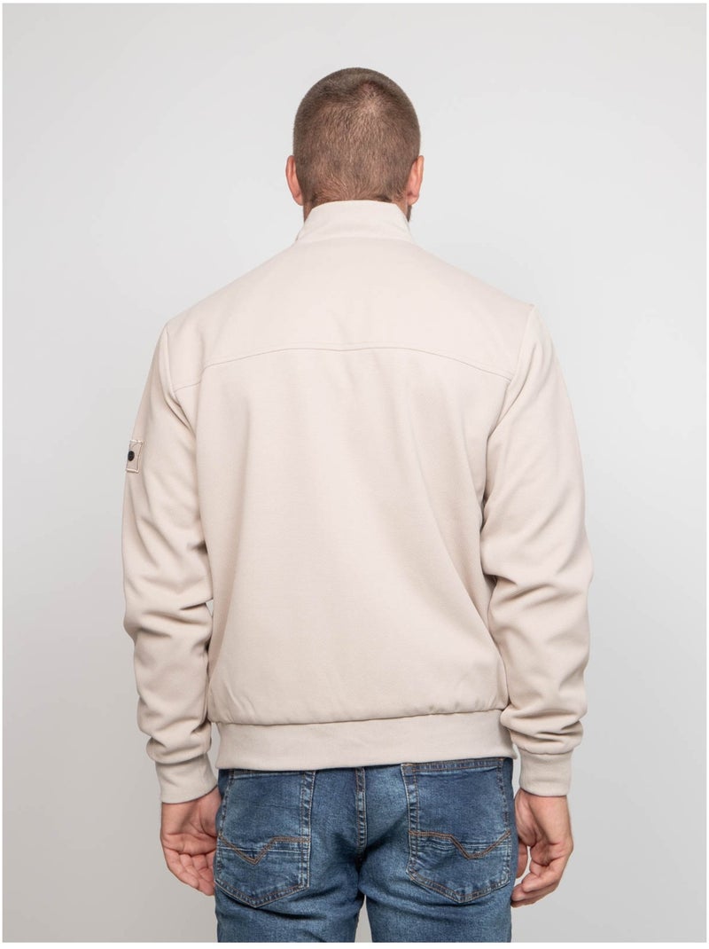 Gilet con zip ZOLAGANE Beige - Kiabi