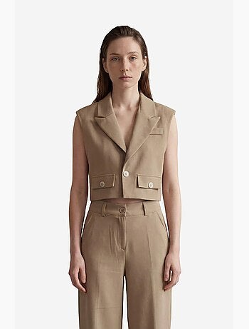 Gilet corto abbottonato my fashion