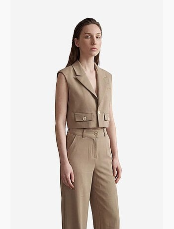 Gilet corto abbottonato my fashion