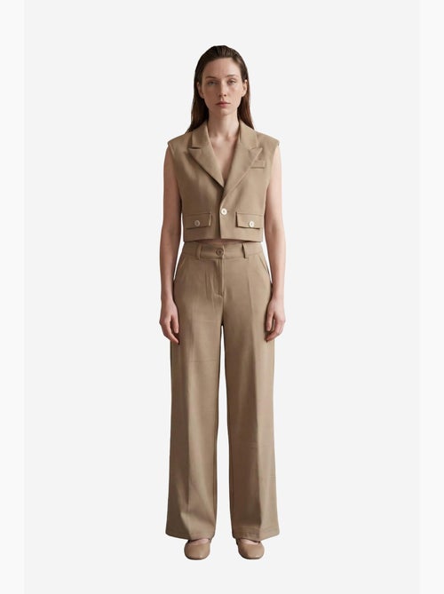 Gilet corto abbottonato my fashion - Kiabi Gilet corto abbottonato my fashion - Kiabi