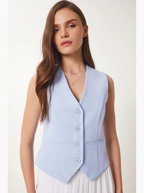 Gilet corto con bottoni istanbul - Kiabi
