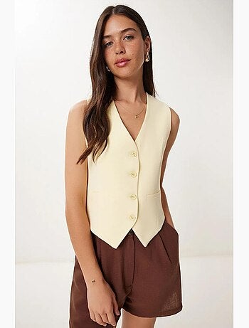 Gilet corto con bottoni istanbul
