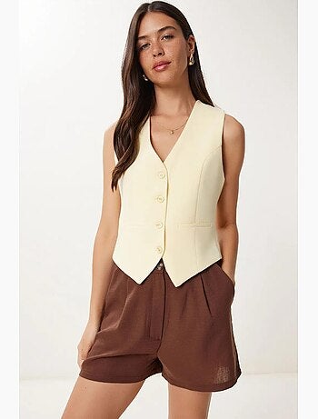 Gilet corto con bottoni istanbul