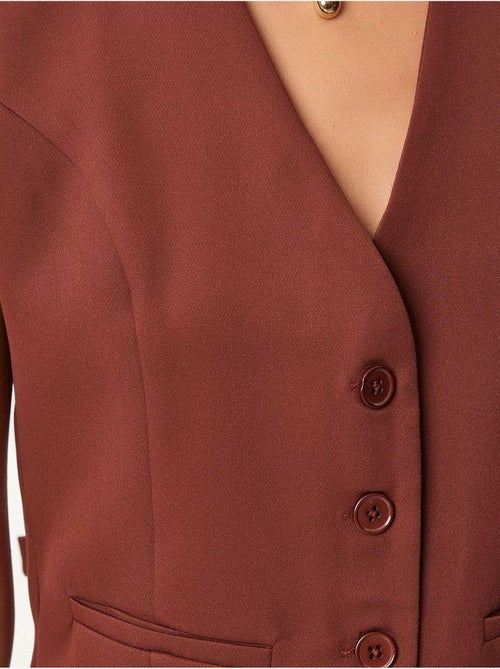 Gilet corto con bottoni istanbul - Kiabi Gilet corto con bottoni istanbul - Kiabi