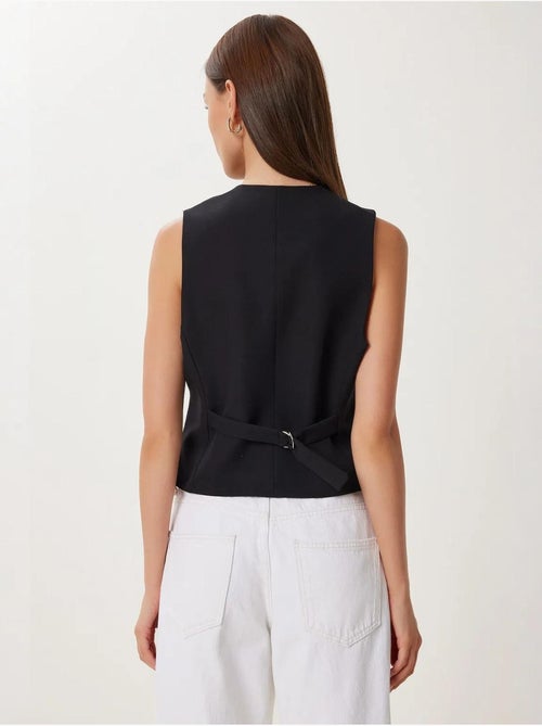 Gilet corto con bottoni istanbul - Kiabi Gilet corto con bottoni istanbul - Kiabi