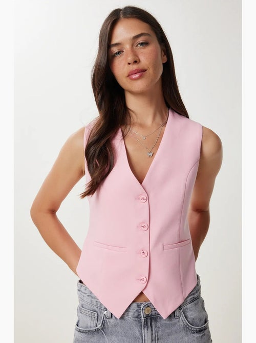 Gilet corto con bottoni istanbul - Kiabi Gilet corto con bottoni istanbul - Kiabi