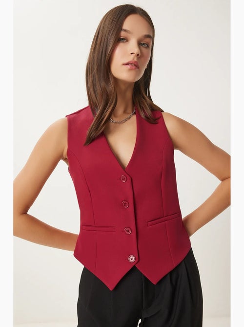 Gilet corto con bottoni istanbul - Kiabi Gilet corto con bottoni istanbul - Kiabi