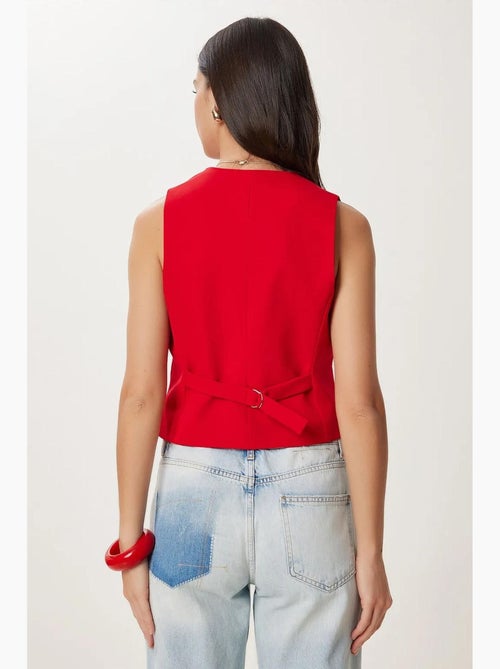 Gilet corto con bottoni istanbul - Kiabi Gilet corto con bottoni istanbul - Kiabi