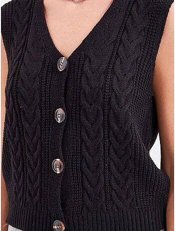 Gilet corto in maglia con bottoni bdart