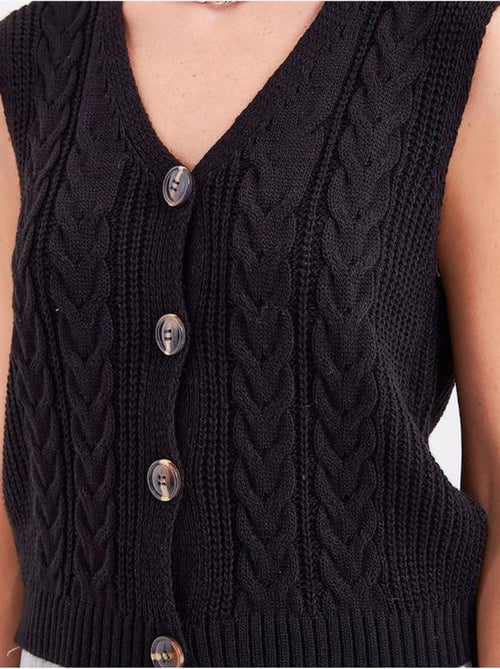 Gilet corto in maglia con bottoni bdart - Kiabi