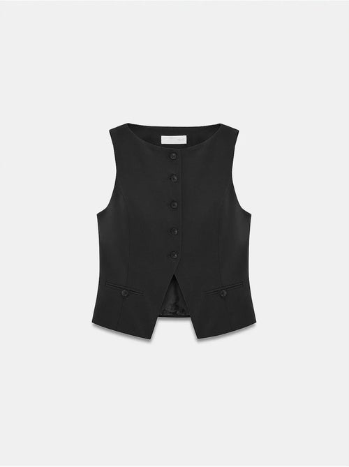 Gilet crop aderente dilvin - Kiabi Gilet crop aderente dilvin - Kiabi