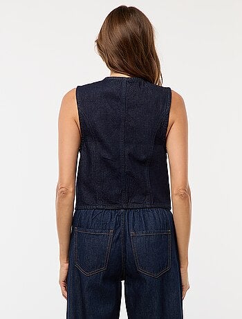 Gilet da abito in denim
