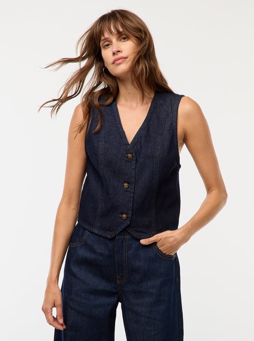 Gilet da abito in denim - Kiabi