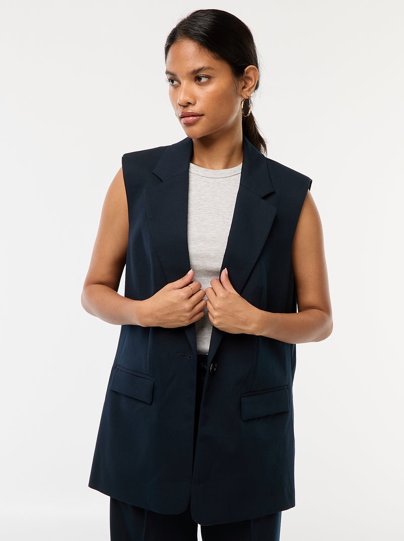 Gilet da abito senza maniche Blu Donna Kiabi