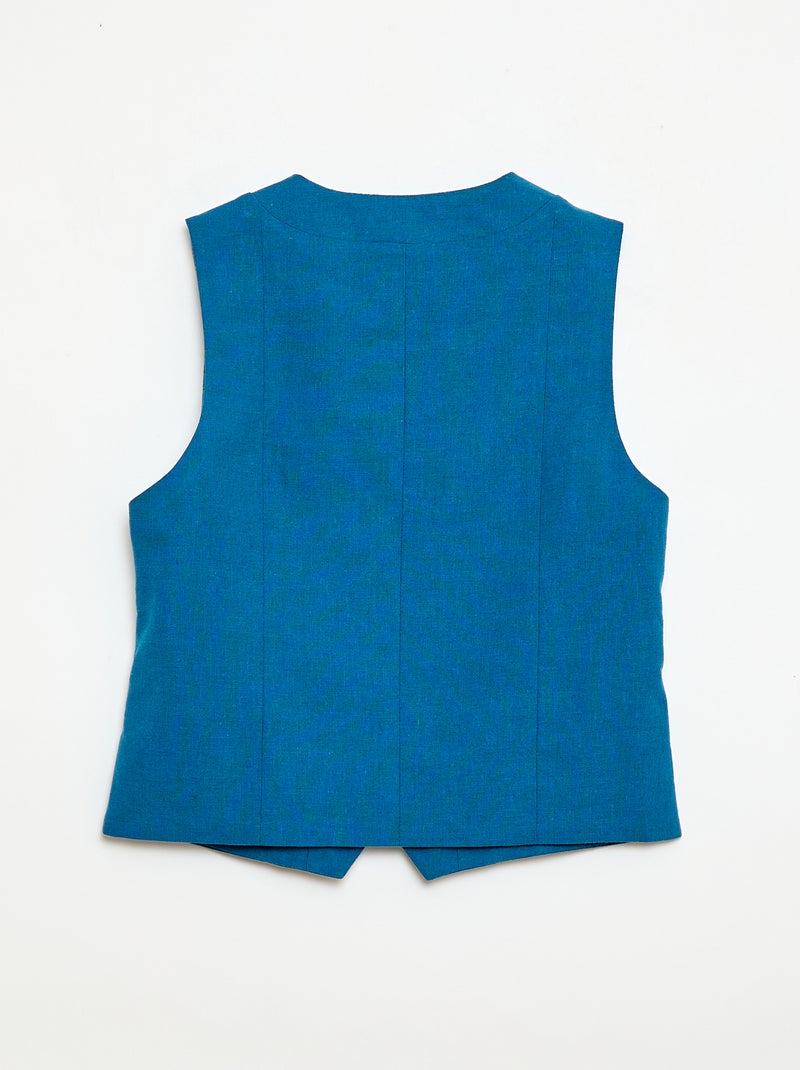 Gilet da abito senza maniche Blu - Kiabi