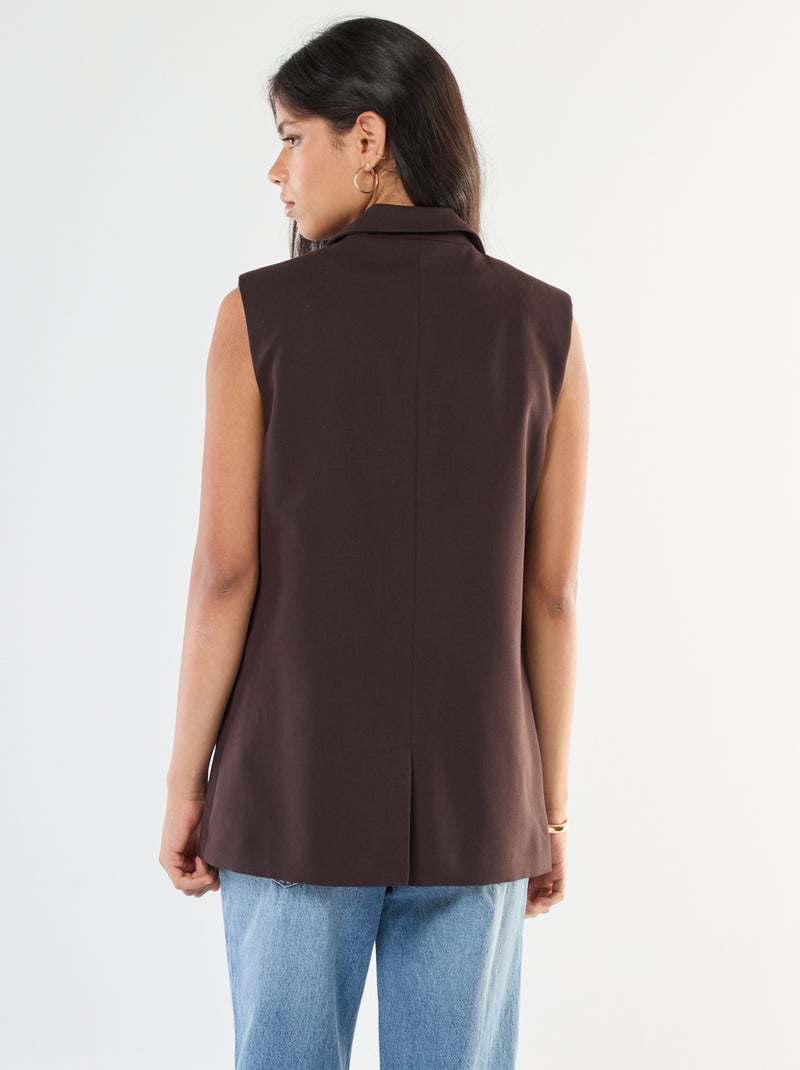 Gilet da abito senza maniche Marrone - Kiabi