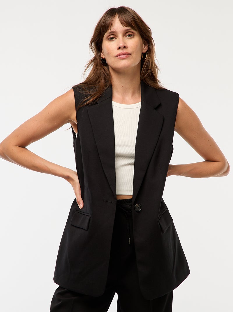 Gilet da abito senza maniche Nero - Kiabi